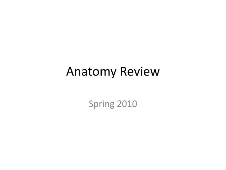 anatomy review