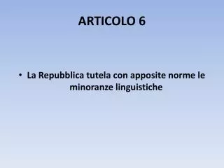articolo 6