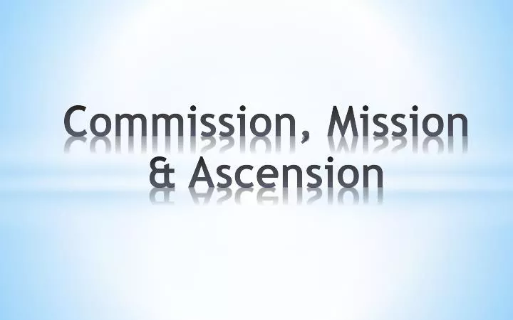 commission mission ascension