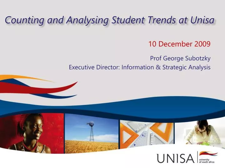 counting and analysing student trends at unisa