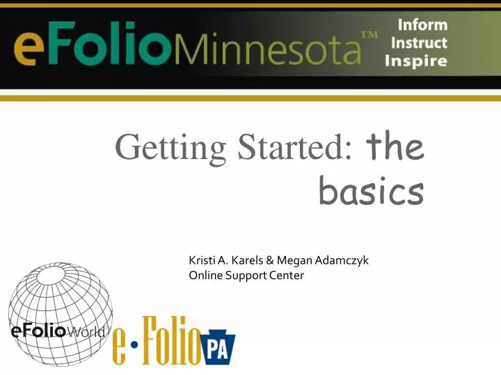 getting started the basics