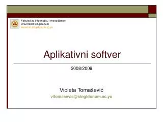 aplikativni softver