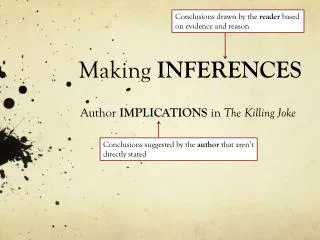Making INFERENCES