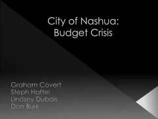 City of Nashua: Budget Crisis