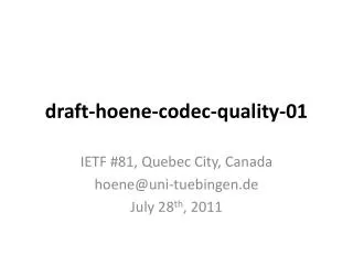 draft-hoene-codec-quality-01