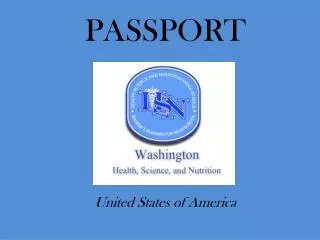 PASSPORT U nited States of America