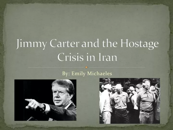 jimmy carter and the hostage crisis in iran