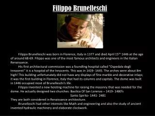 Filippo Brunelleschi