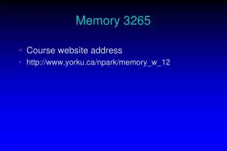 Memory 3265