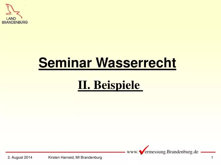 seminar wasserrecht