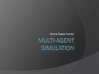 Multi-agent simulation
