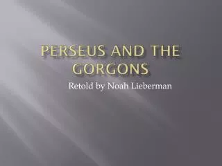 Perseus and the gorgons