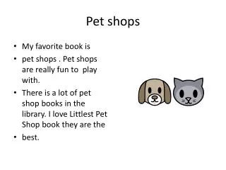 Pet shops