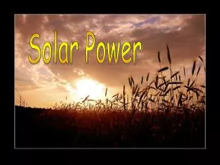 Solar Power