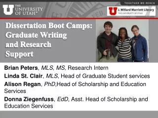 Dissertation Boot Camps: Graduate Writing and Research Support