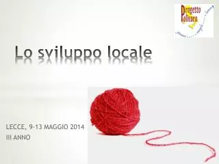 lo sviluppo locale