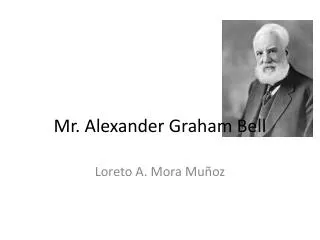 mr alexander graham bell