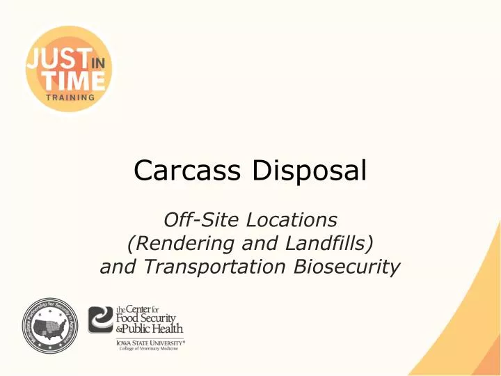 carcass disposal