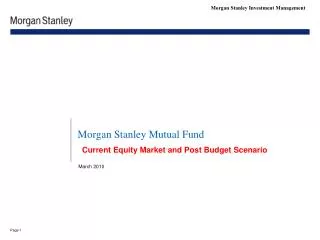 Morgan Stanley Mutual Fund