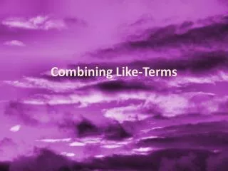 combining like terms
