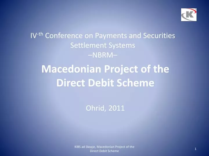 iv th conference on payments and securities settlement systems nbrm
