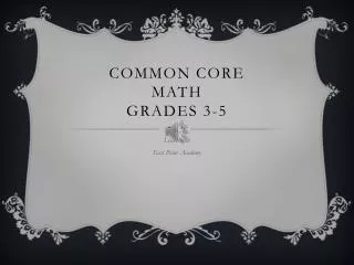 Common Core Math Grades 3-5