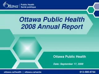 Ottawa Public Health 2008 Annual Report