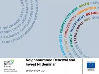 Neighbourhood Renewal and Invest NI Seminar