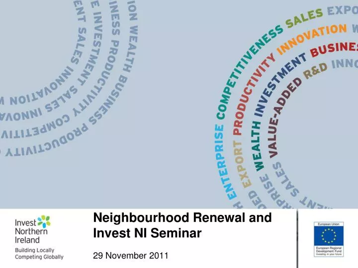 neighbourhood renewal and invest ni seminar