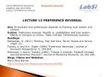 Understanding Preference Reversal in Behavioral Economics: Framing, Context, and Choice Dynamics - slide 1