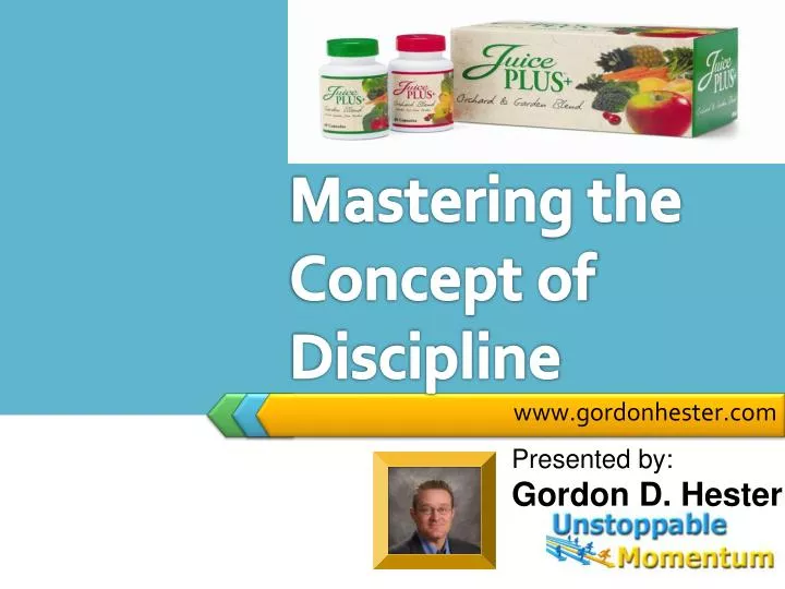 mastering the concept of discipline