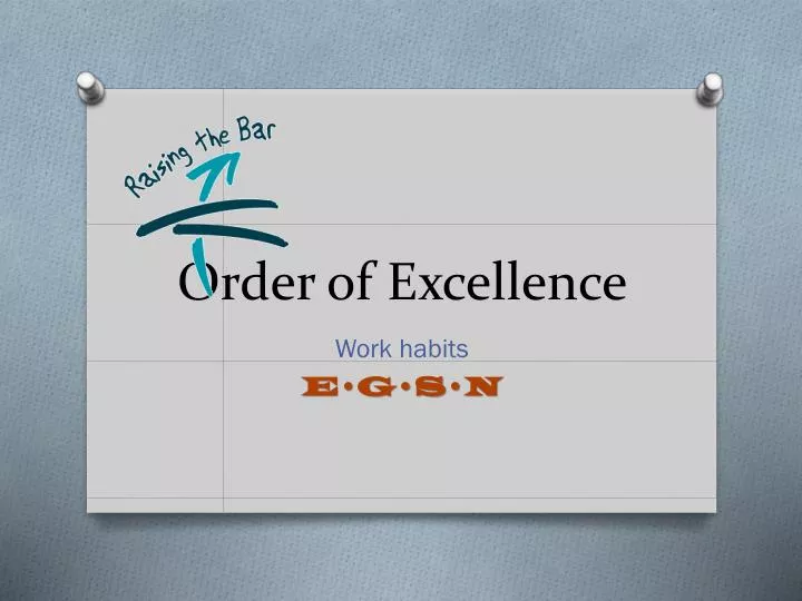 order of excellence
