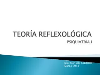 teor a reflexol gica
