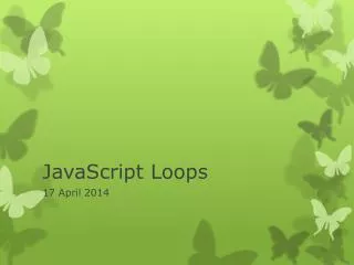 JavaScript Loops