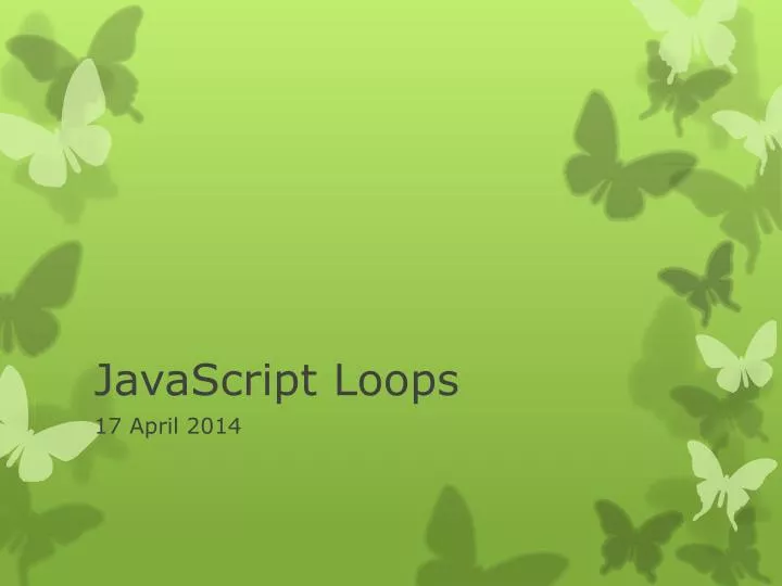 javascript loops