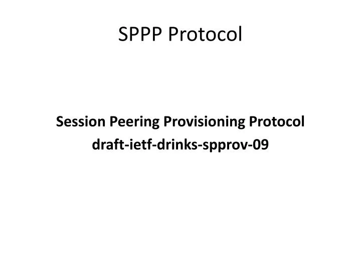 sppp protocol