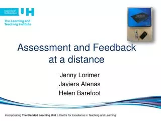Assessment and Feedback at a distance