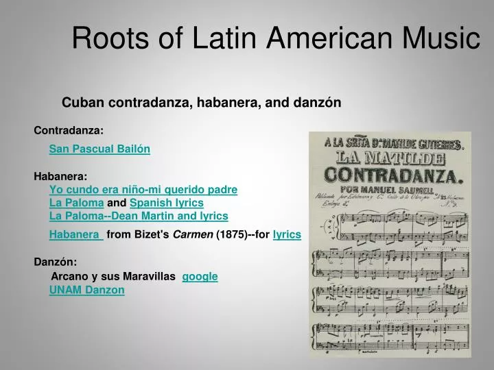 roots of latin american music