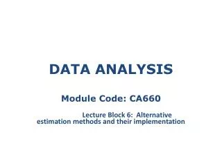 DATA ANALYSIS