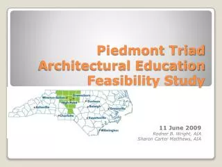 Piedmont Triad Architectural Education Feasibility Study