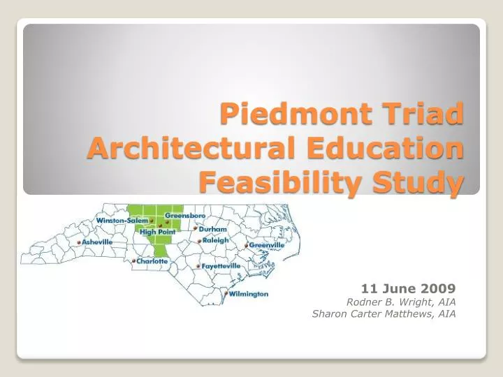piedmont triad architectural education feasibility study