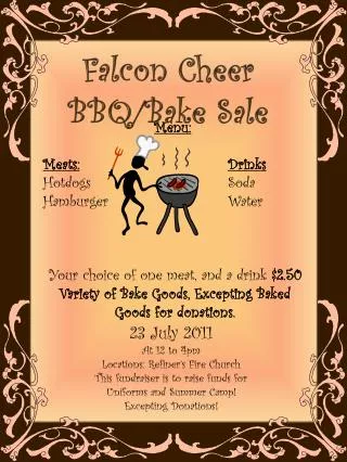 Falcon Cheer BBQ/Bake Sale