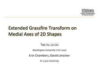 Extended Grassfire Transform on Medial Axes of 2D Shapes