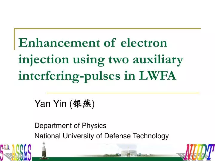 enhancement of electron injection using two auxiliary interfering pulses in lwfa