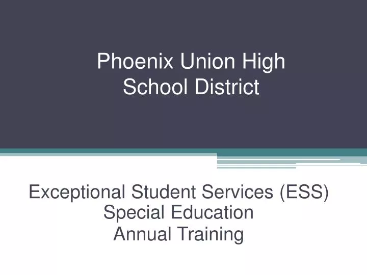 phoenix union high school district
