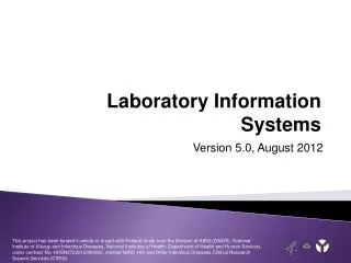 Laboratory Information Systems