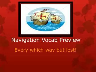 Navigation Vocab Preview