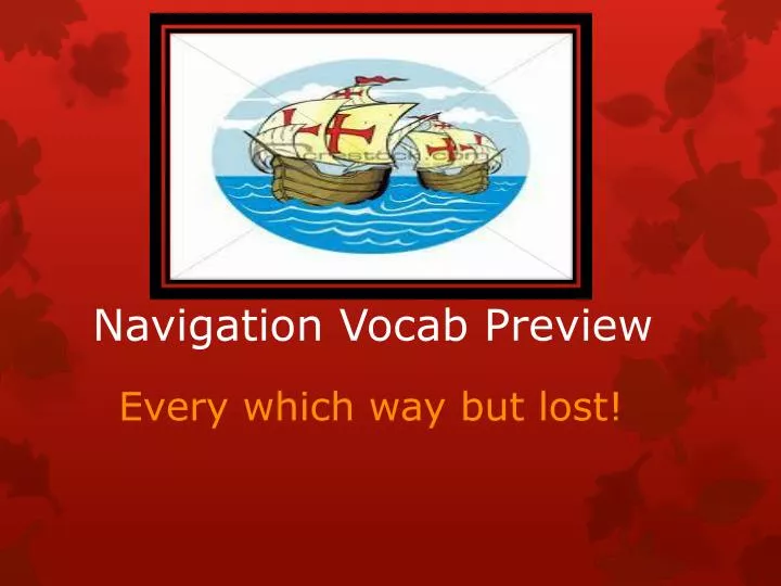 navigation vocab preview