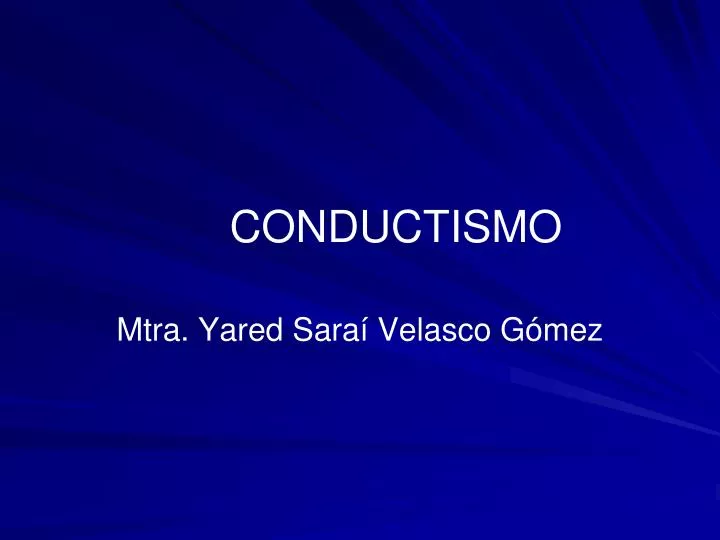 conductismo