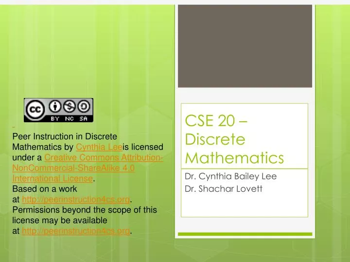 cse 20 discrete mathematics